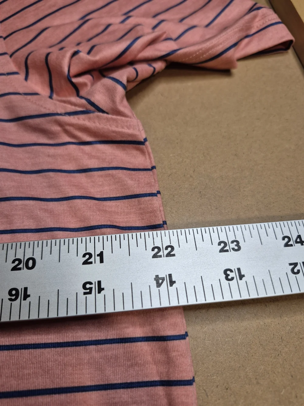 J. Crew Pink Performance Polo with Navy Stripes 4344/6